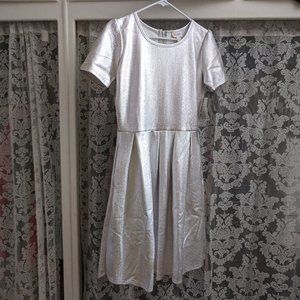 NWT Silver Dress | LuLaRoe Amelia